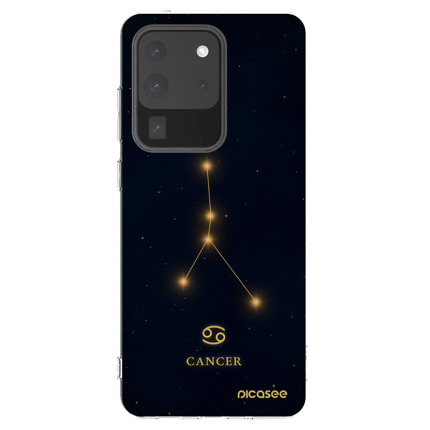 Picasee Samsung Galaxy S20 Ultra 5G G988F Hülle - Transparentes Silikon - CANCER