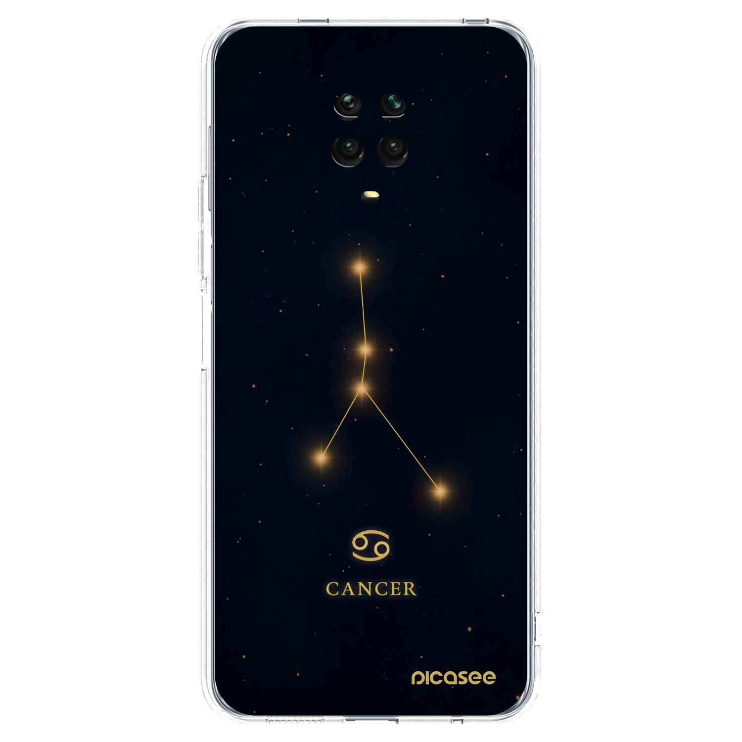Picasee Xiaomi Redmi Note 9 Pro Hülle - Transparentes Silikon - CANCER