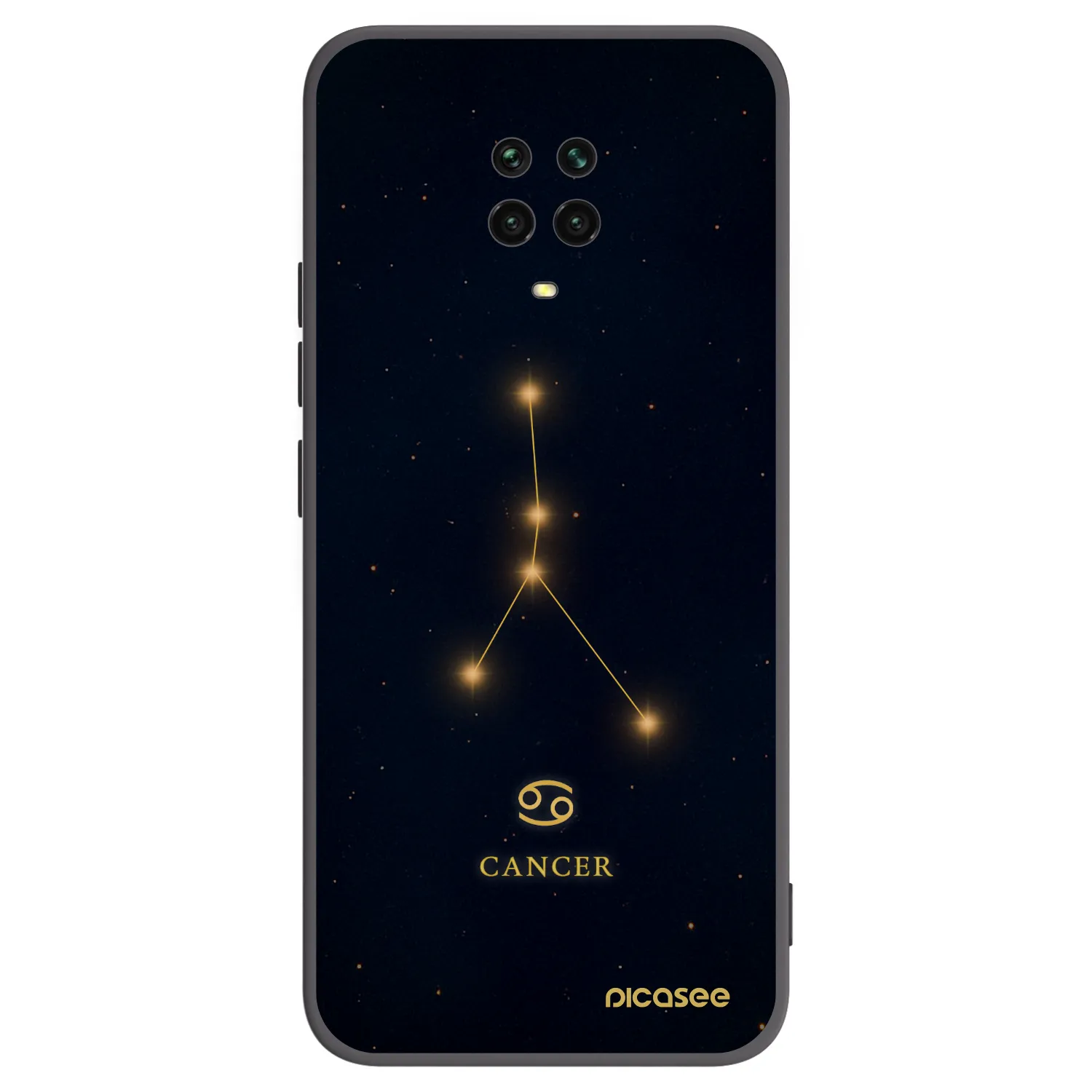 Picasee Xiaomi Redmi Note 9 Pro Hülle - Schwarzes Silikon - CANCER
