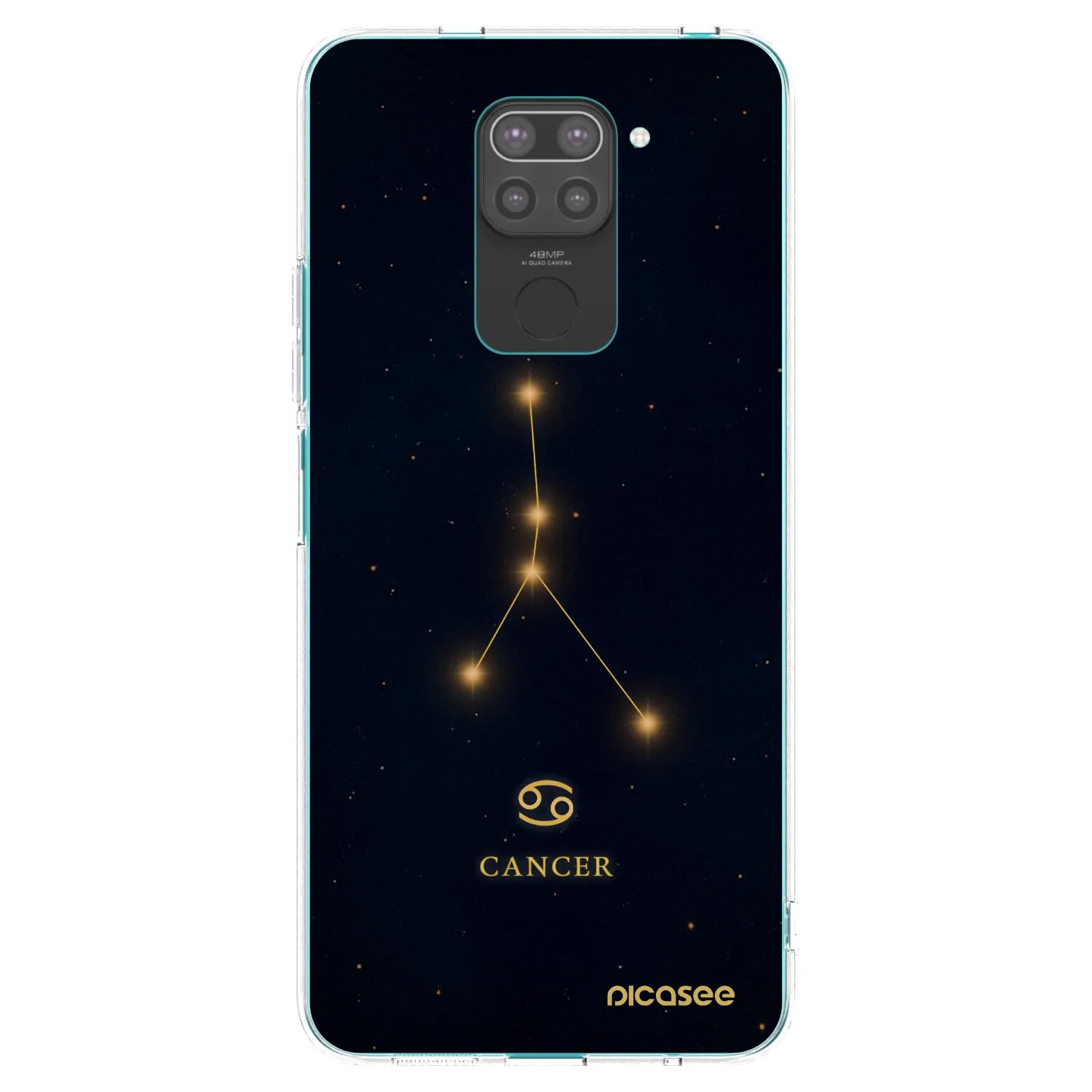 Picasee Xiaomi Redmi Note 9 Hülle - Schwarzes Silikon - CANCER