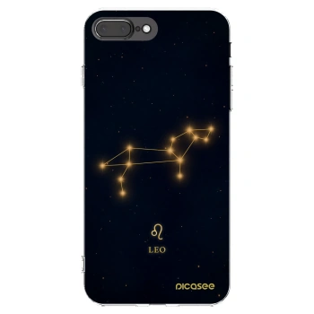 Picasee Apple iPhone 8 Plus Hülle - Transparentes Silikon - LEO