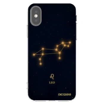 Picasee Apple iPhone X/XS Hülle - Transparentes Silikon - LEO