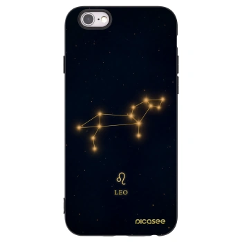 Picasee Apple iPhone 6/6S Hülle - Schwarzes Silikon - LEO