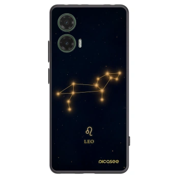 Picasee Motorola Moto G35 5G Hülle - Schwarzes Silikon - LEO