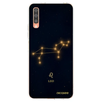 Picasee Samsung Galaxy A70 A705F Hülle - Transparentes Silikon - LEO