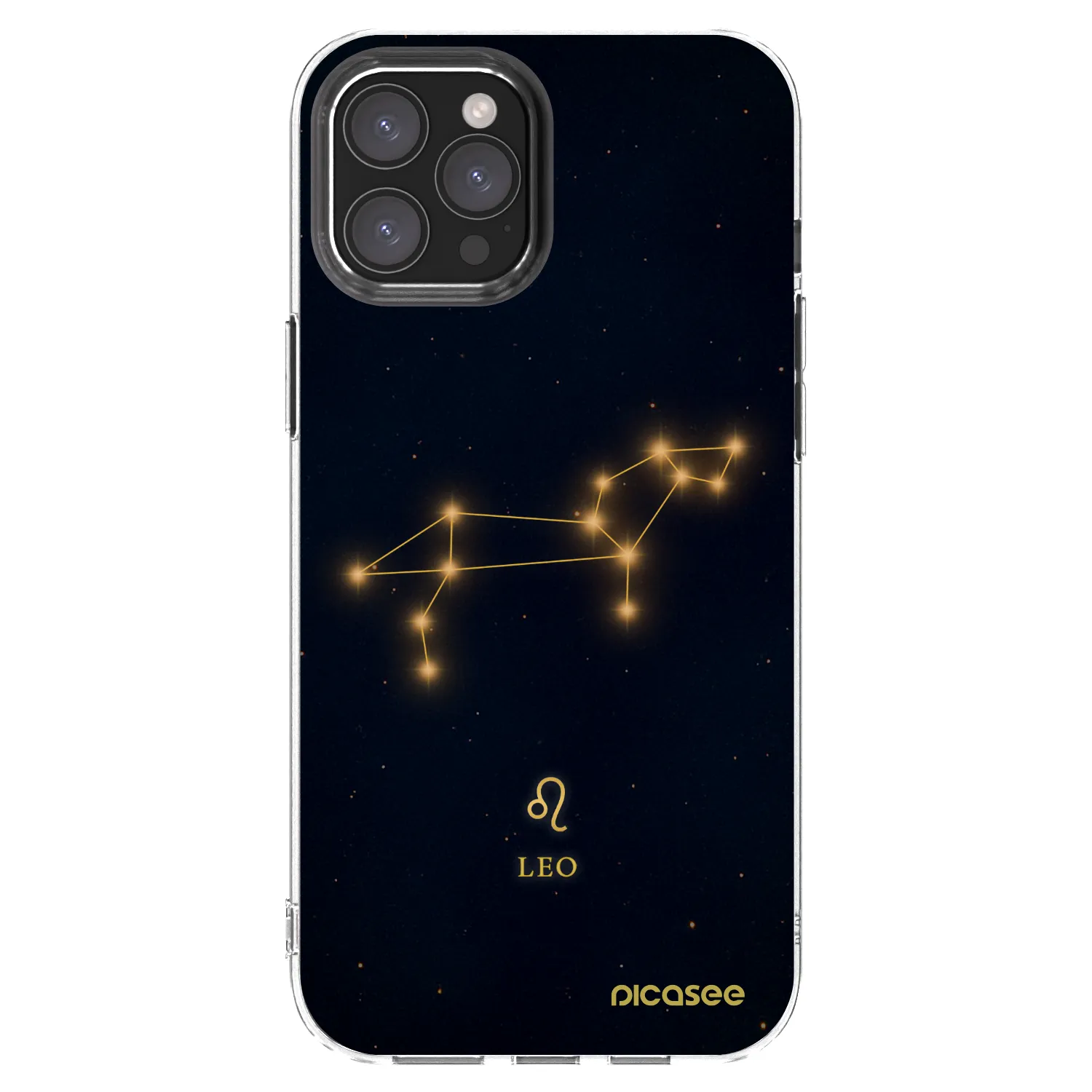 Picasee Apple iPhone 12 Pro Max Hülle - Transparentes Silikon - LEO