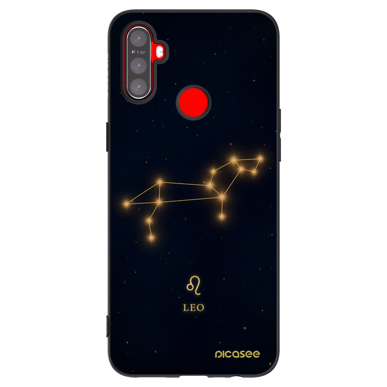 Picasee Realme C3 Hülle - Schwarzes Silikon - LEO