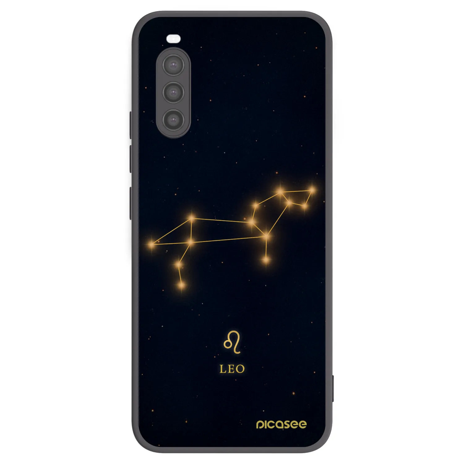 Picasee Sony Xperia 10 II Hülle - Schwarzes Silikon - LEO