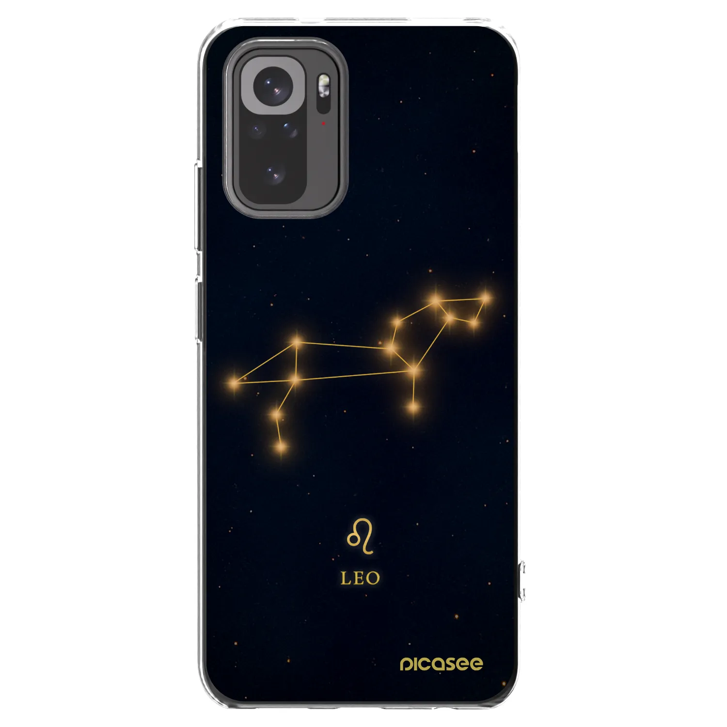Picasee Xiaomi Redmi Note 10 Hülle - Transparentes Silikon - LEO