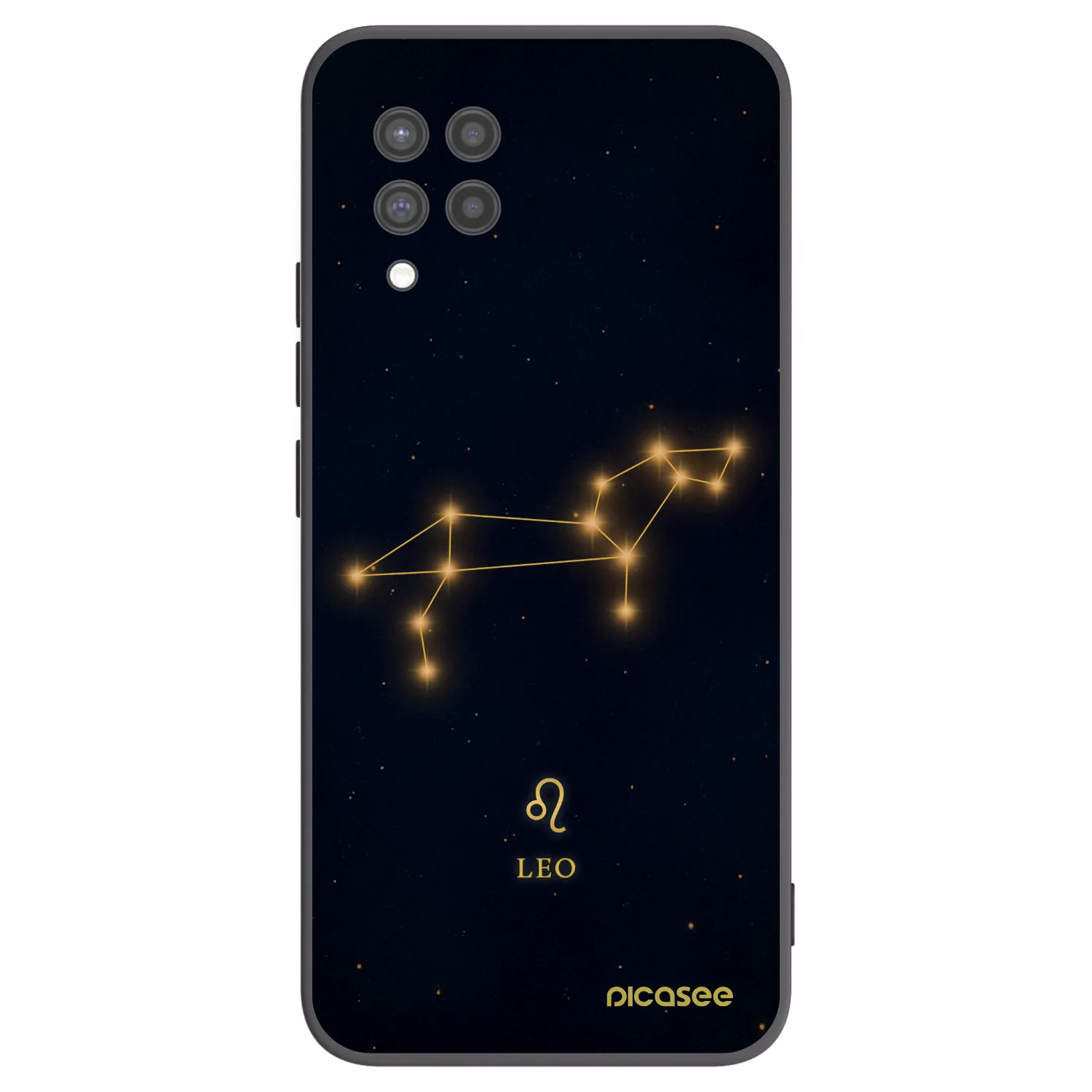 Picasee Samsung Galaxy A42 A426B Hülle - Schwarzes Silikon - LEO