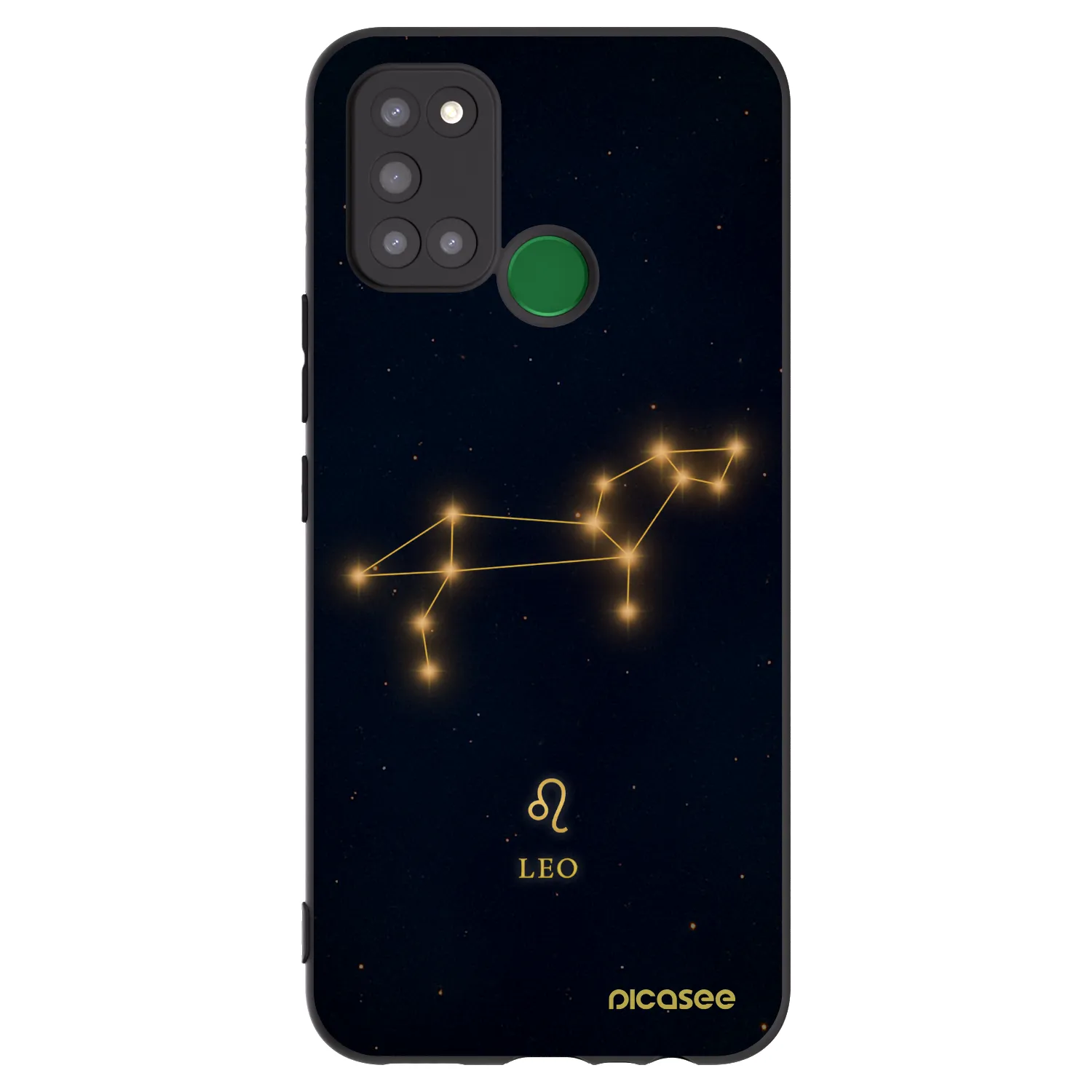 Picasee Realme 7i Hülle - Schwarzes Silikon - LEO