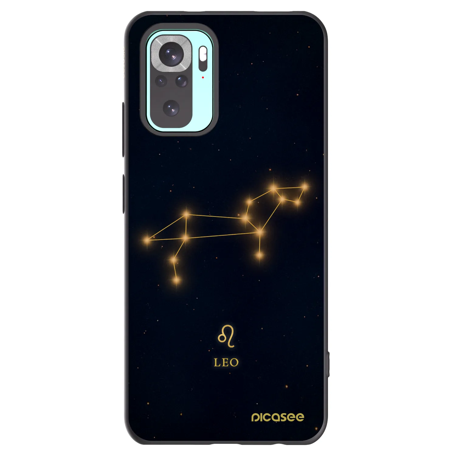Picasee Xiaomi Redmi Note 10 Pro Hülle - Schwarzes Silikon - LEO