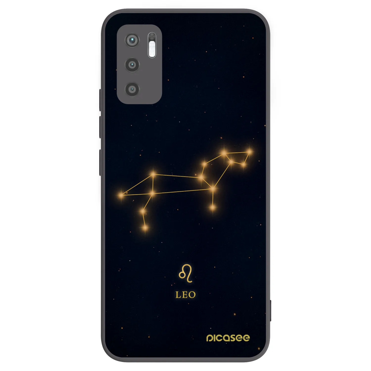 Picasee Xiaomi Redmi Note 10 5G Hülle - Schwarzes Silikon - LEO