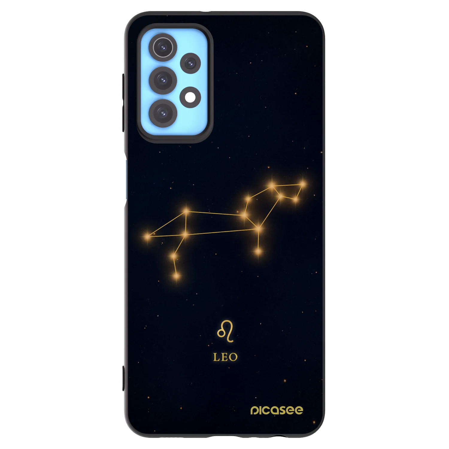 Picasee Samsung Galaxy A32 4G SM-A325F Hülle - Schwarzes Silikon - LEO