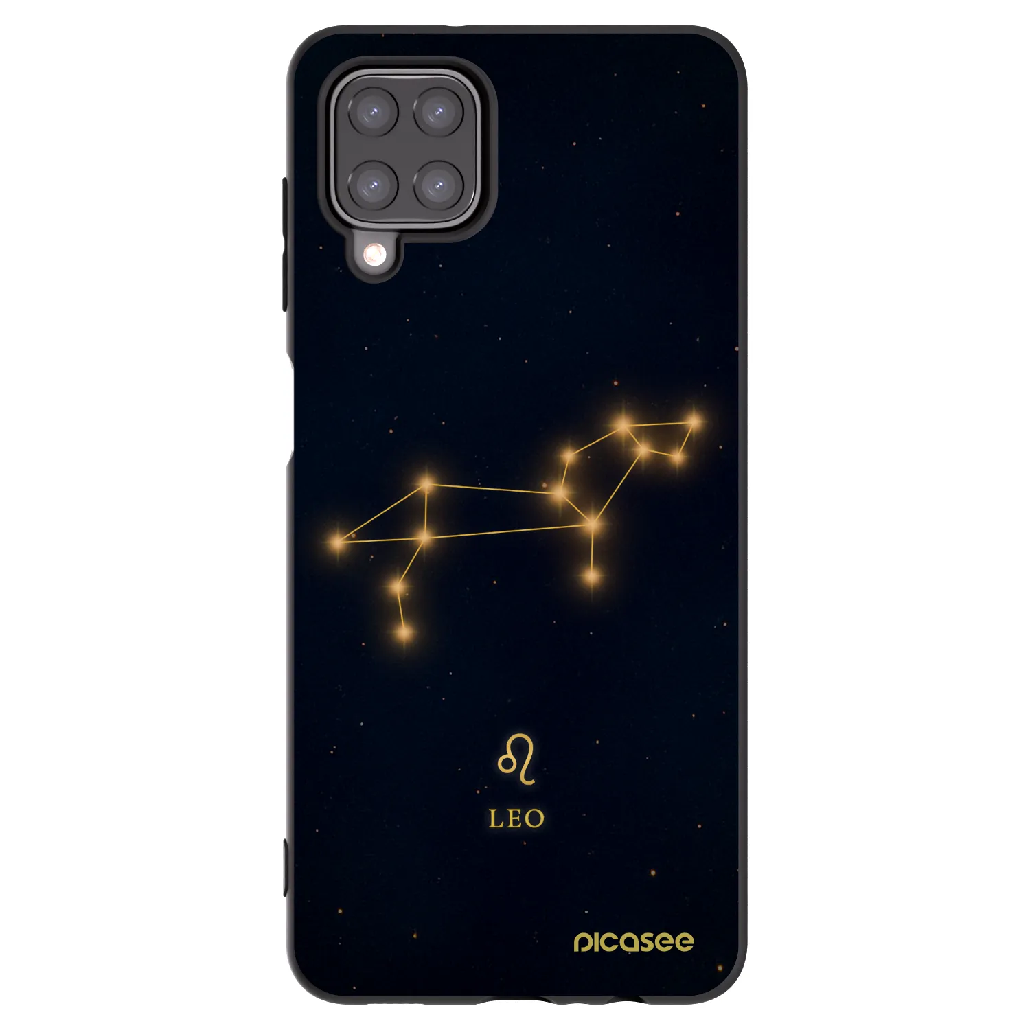 Picasee Samsung Galaxy M12 M127F Hülle - Schwarzes Silikon - LEO