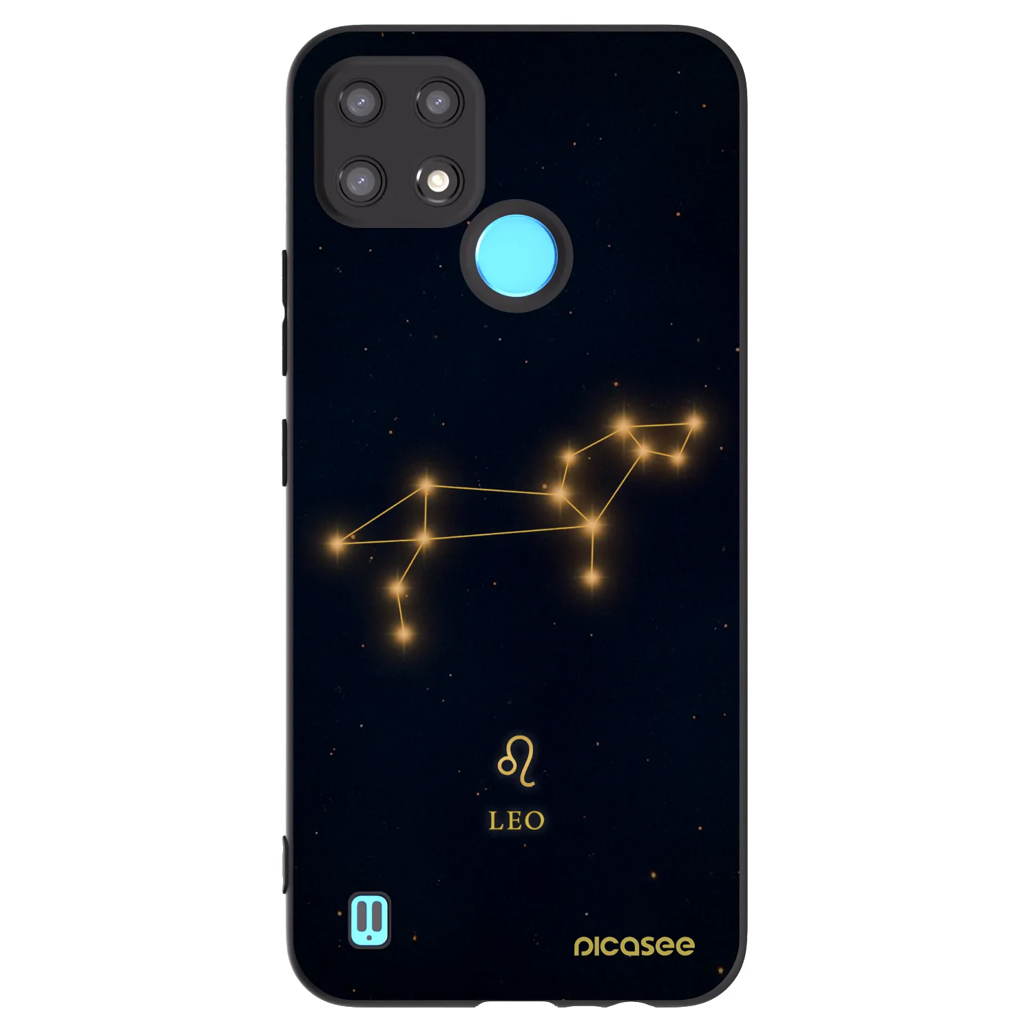 Picasee Realme C21 Hülle - Schwarzes Silikon - LEO