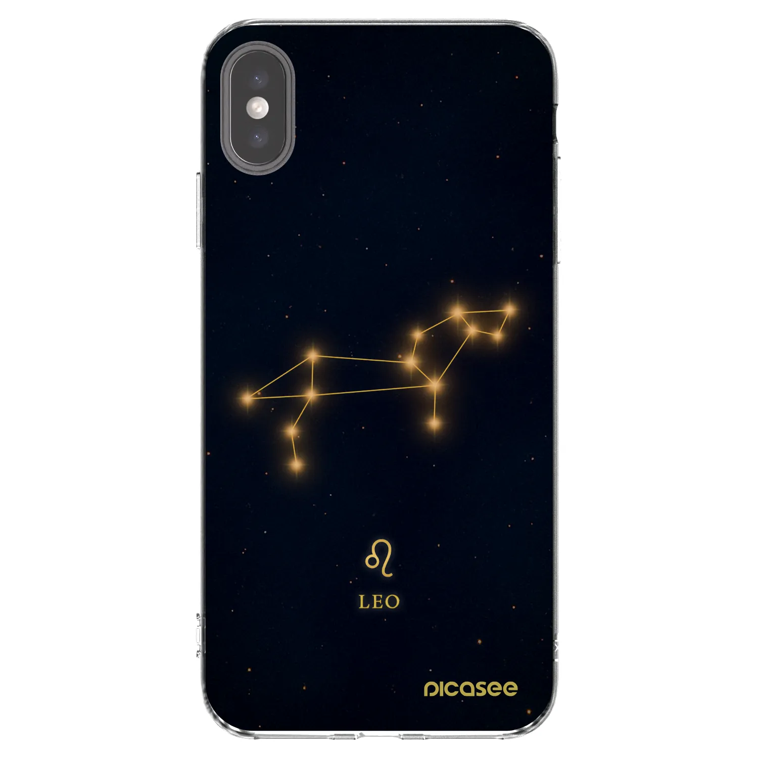 Picasee Apple iPhone XS Max Hülle - Transparentes Silikon - LEO