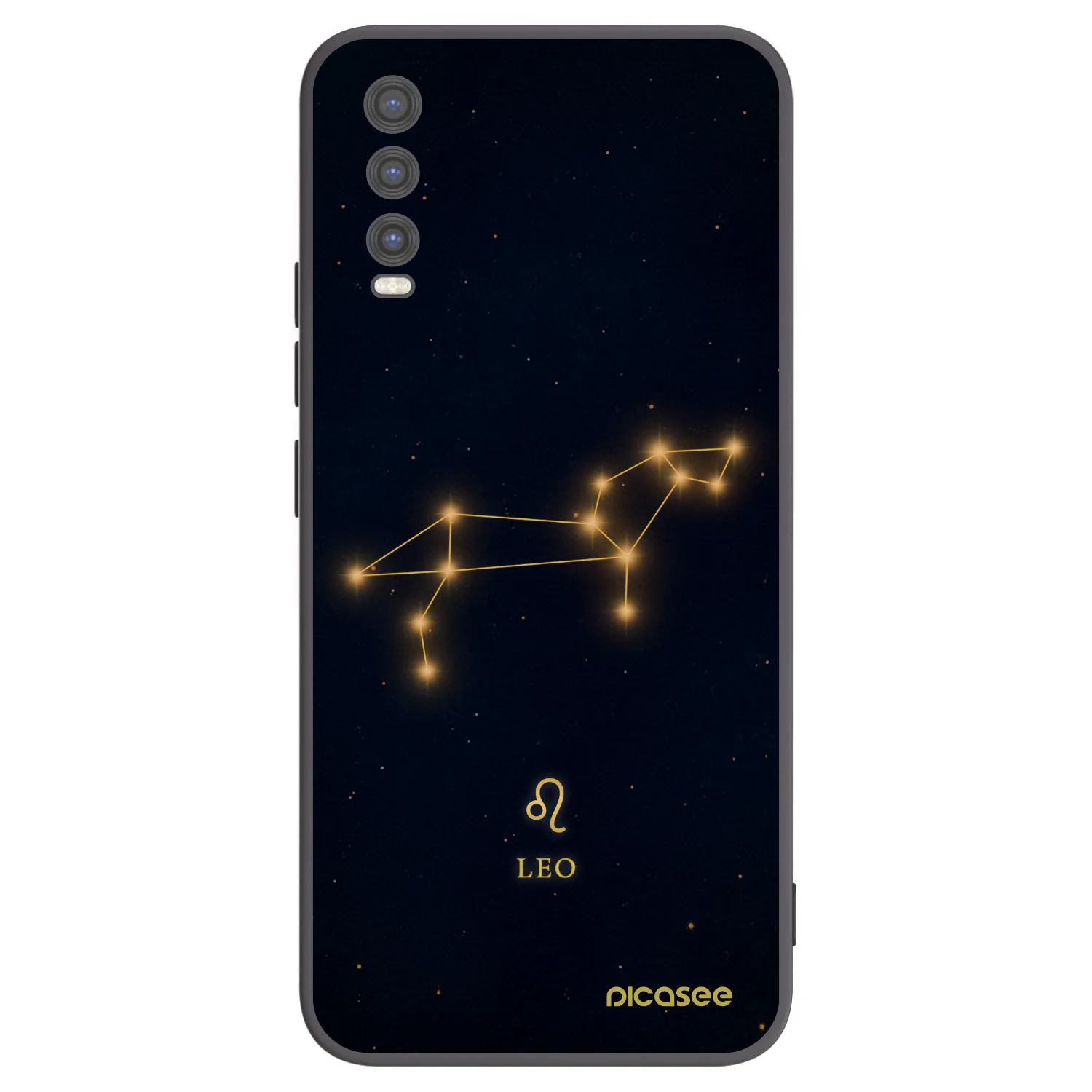 Picasee Vivo Y20s Hülle - Schwarzes Silikon - LEO