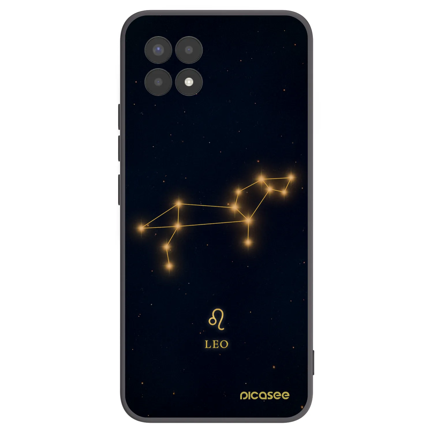 Picasee Realme 8i Hülle - Schwarzes Silikon - LEO