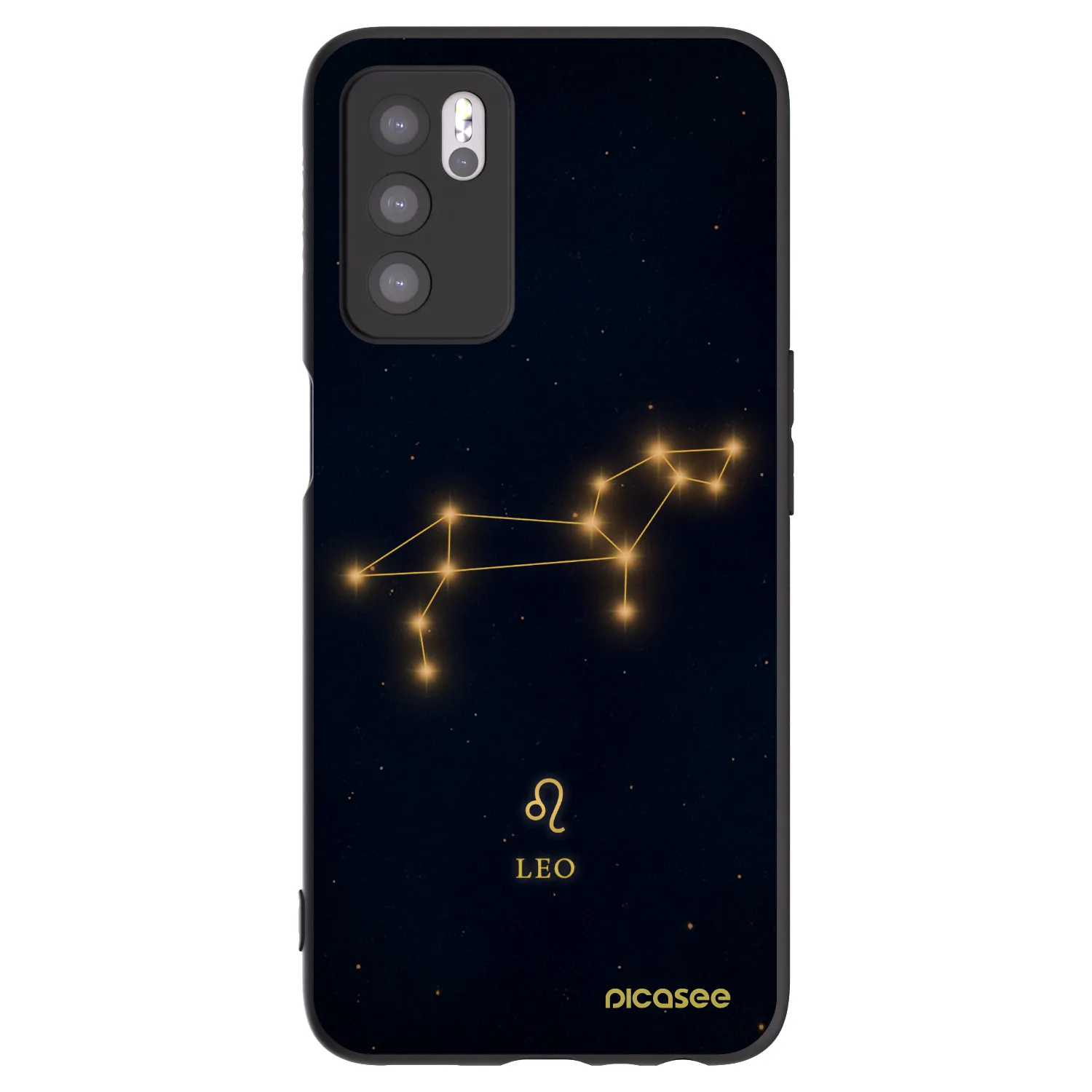 Picasee OPPO A16s Hülle - Schwarzes Silikon - LEO