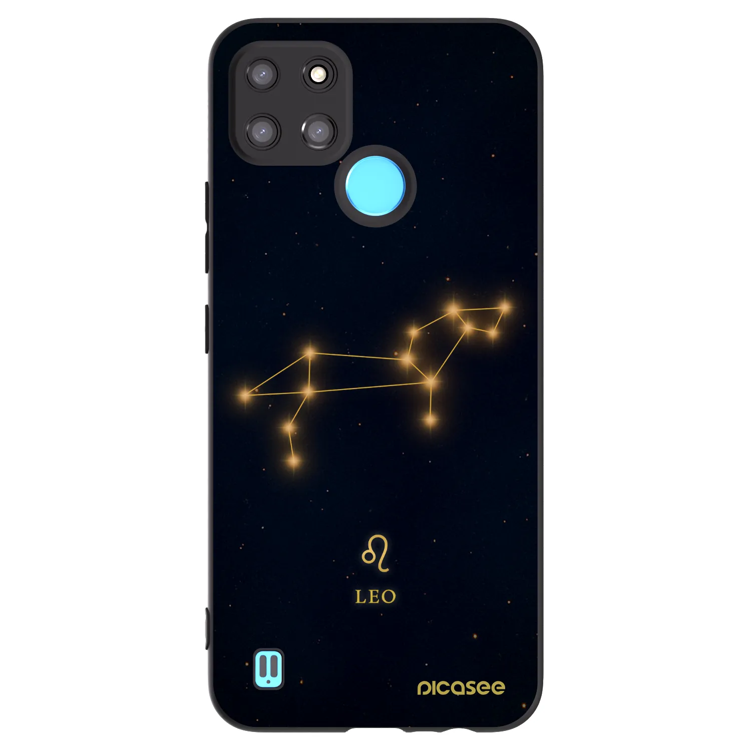 Picasee Realme C21Y Hülle - Schwarzes Silikon - LEO
