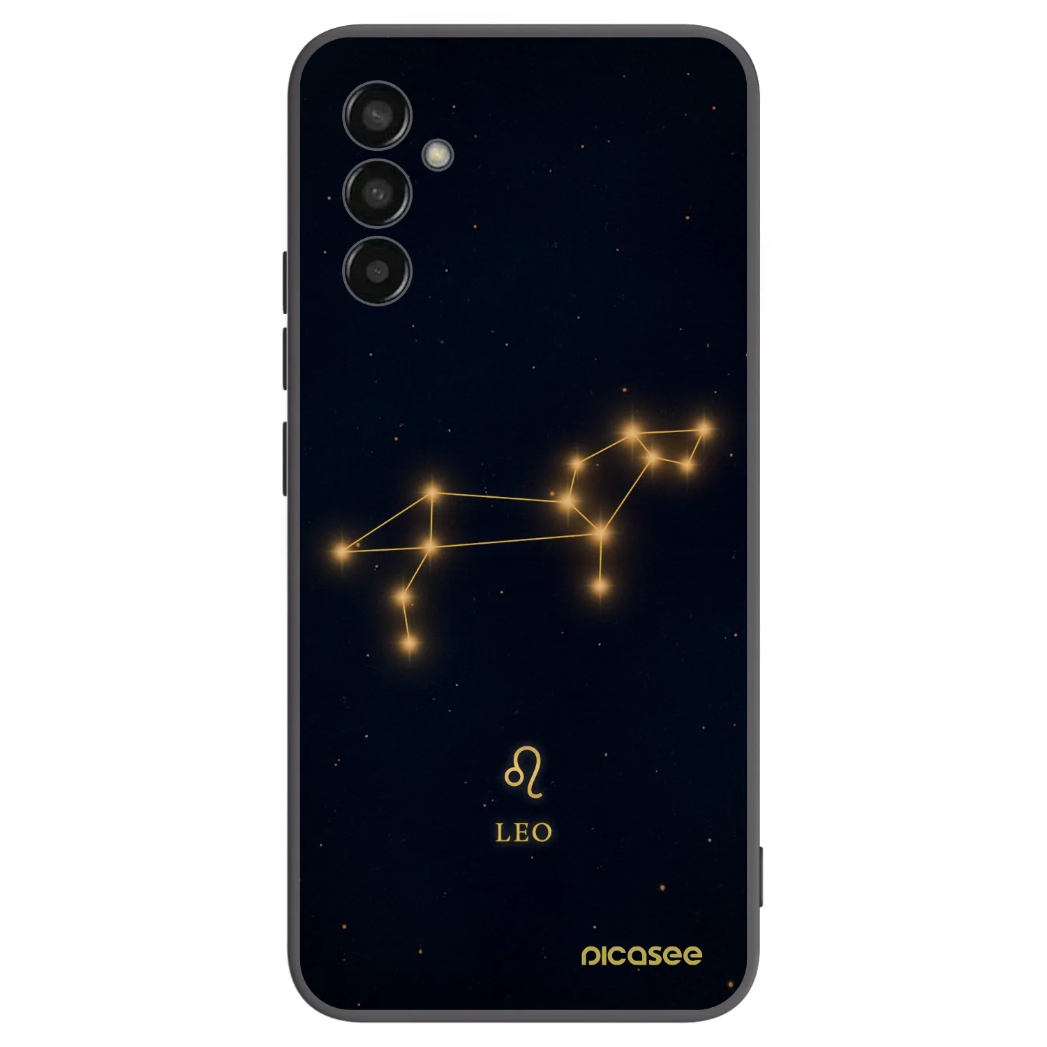 Picasee Samsung Galaxy M13 M135F Hülle - Schwarzes Silikon - LEO