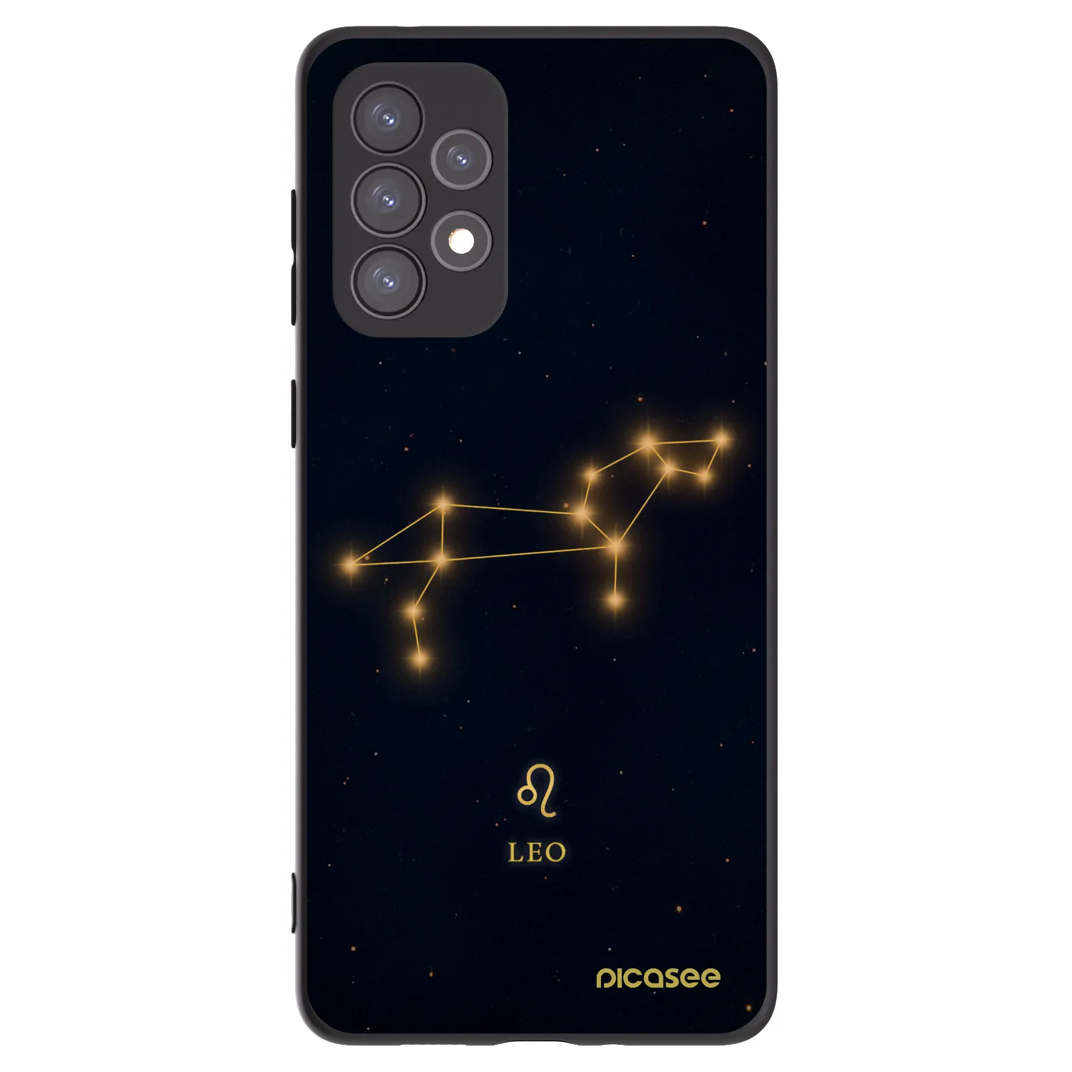 Picasee Samsung Galaxy A73 5G Hülle - Schwarzes Silikon - LEO