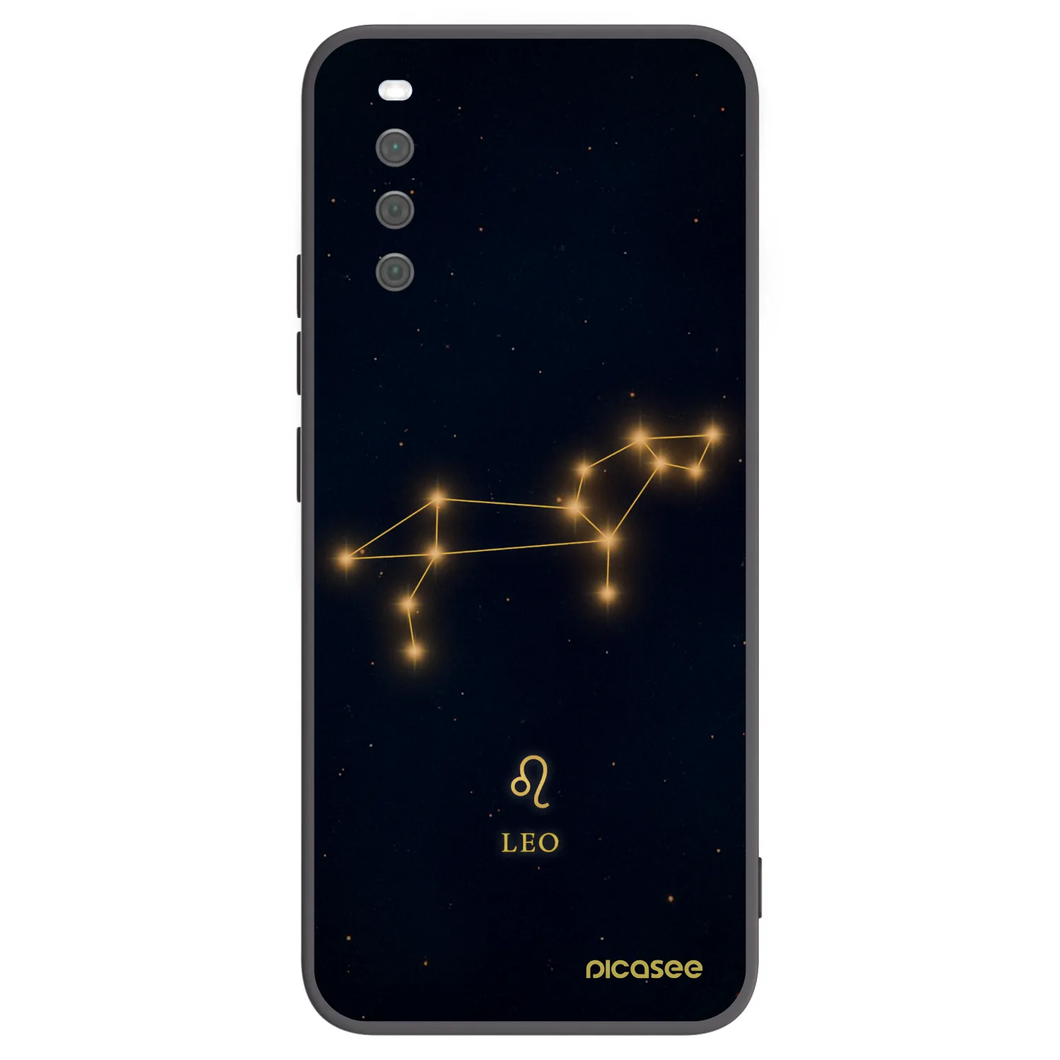 Picasee Sony Xperia 10 III Hülle - Schwarzes Silikon - LEO