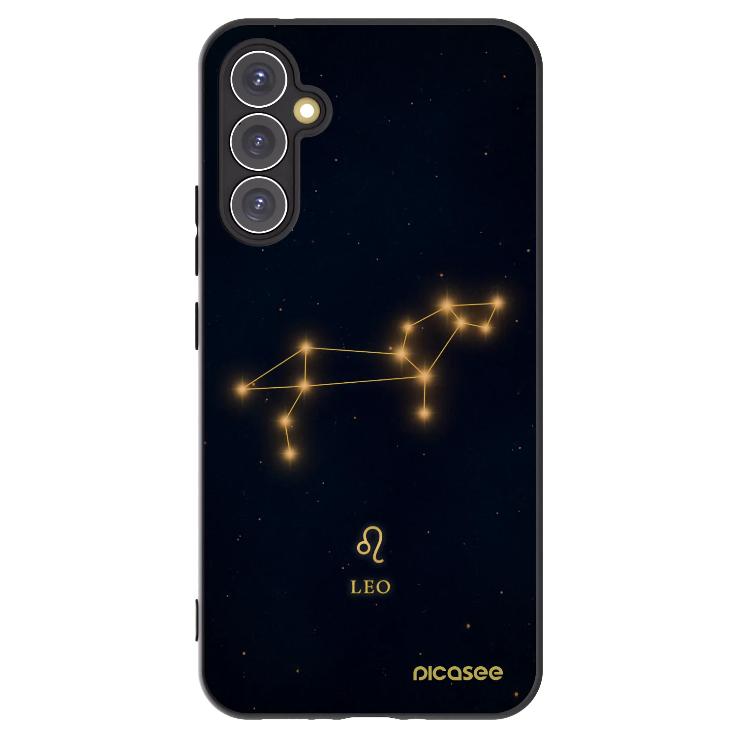Picasee Samsung Galaxy A34 5G A346B Hülle - Schwarzes Silikon - LEO