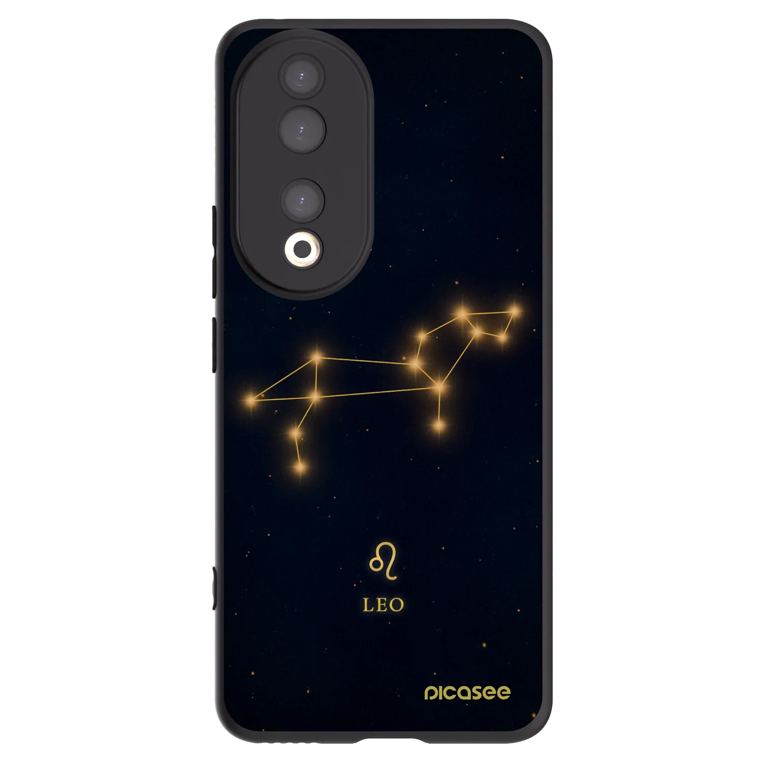 Picasee Honor 90 5G Hülle - Schwarzes Silikon - LEO