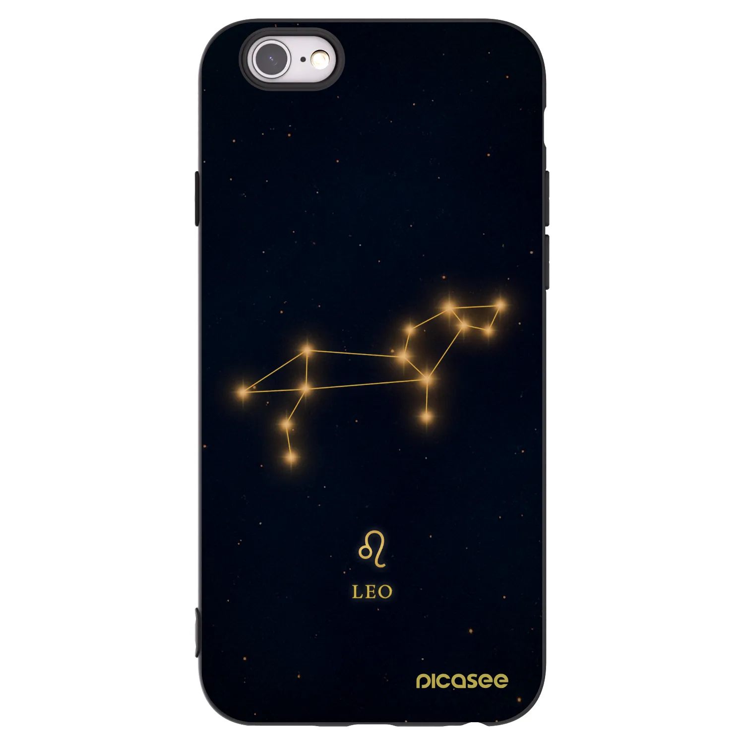 Picasee Apple iPhone 6/6S Hülle - Schwarzes Silikon - LEO