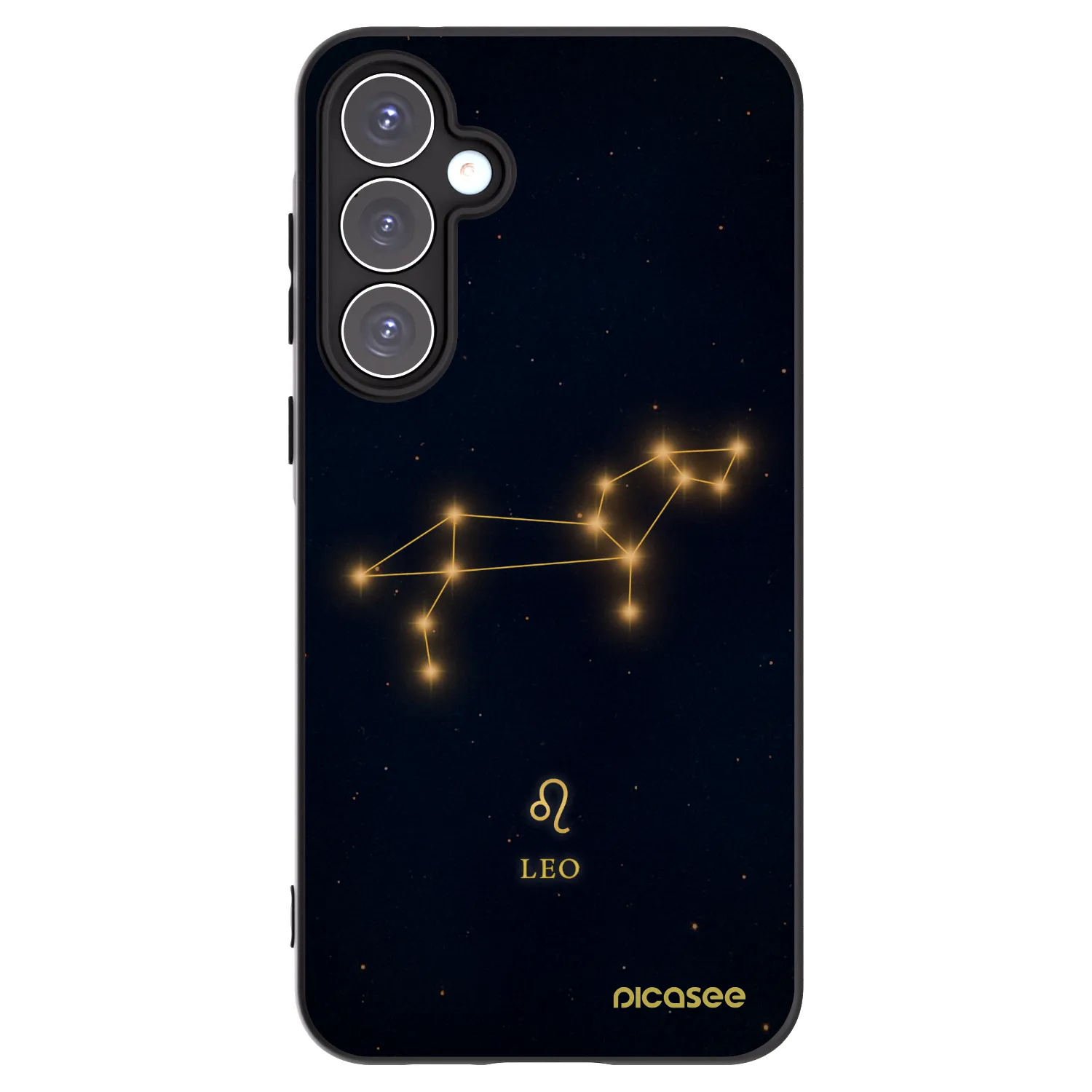 Picasee Samsung Galaxy A55 5G A556B Hülle - Schwarzes Silikon - LEO