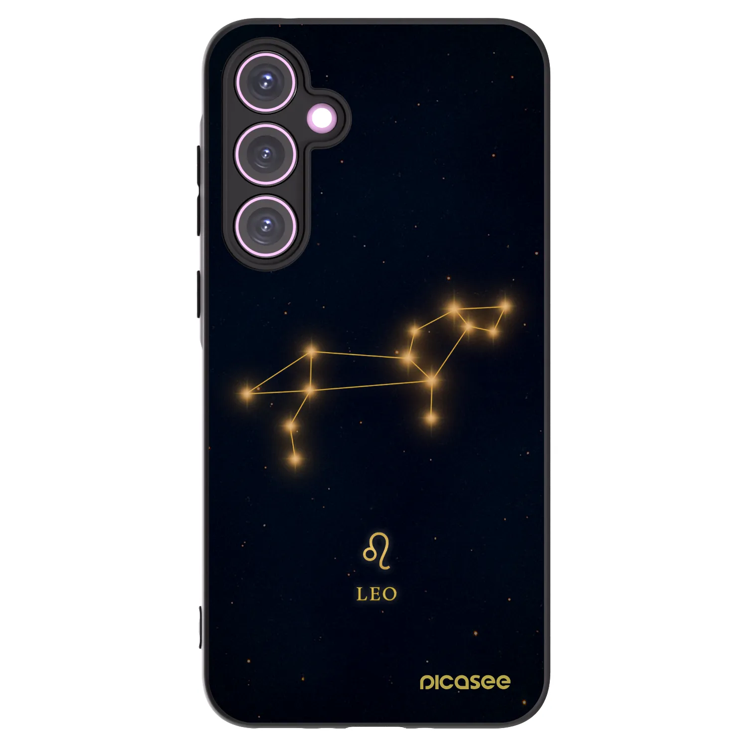 Picasee Samsung Galaxy A35 5G A356B Hülle - Schwarzes Silikon - LEO