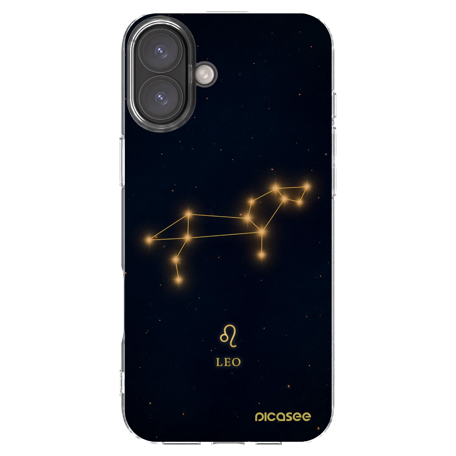 Picasee Apple iPhone 16 Plus Hülle - Transparentes Silikon - LEO
