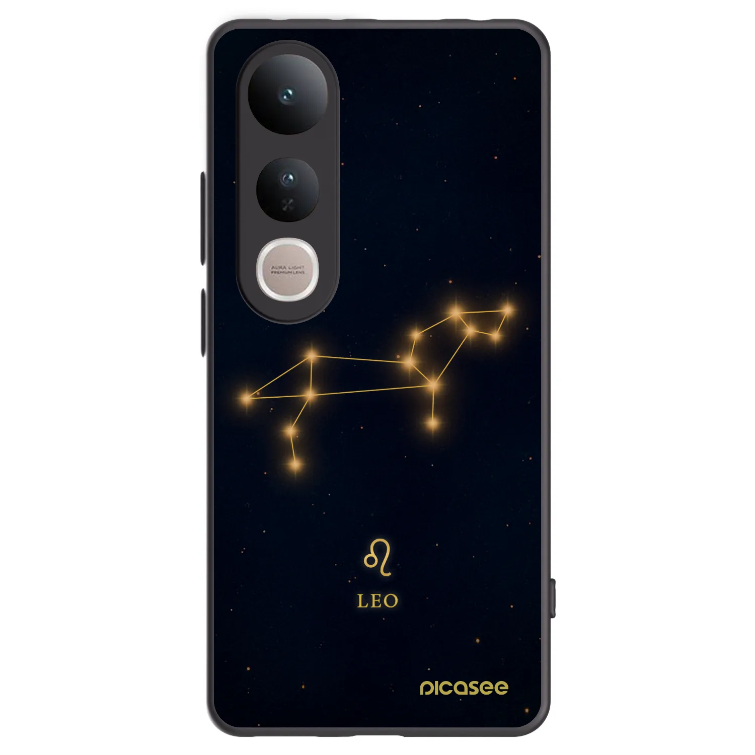 Picasee Vivo V50 Lite 5G Hülle - Schwarzes Silikon - LEO