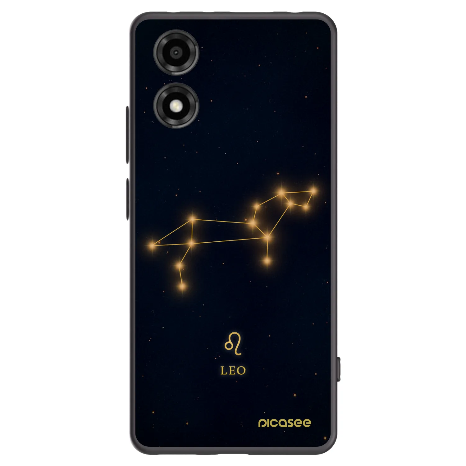 Picasee Motorola Moto E14 Hülle - Schwarzes Silikon - LEO