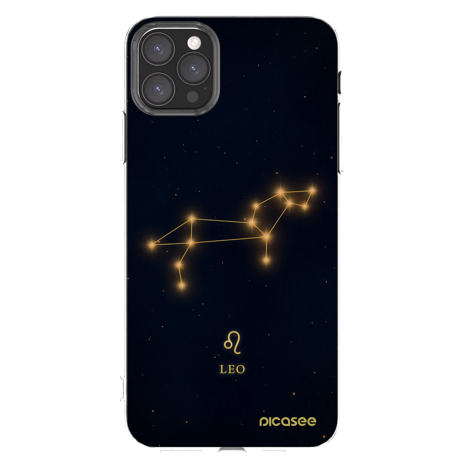 Picasee Apple iPhone 11 Pro Max Hülle - Transparentes Silikon - LEO