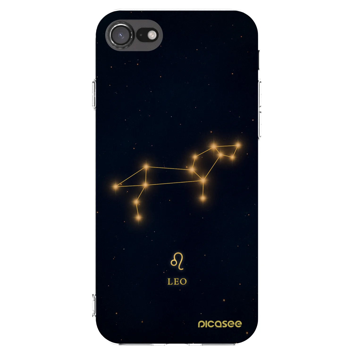 Picasee Apple iPhone 8 Hülle - Transparentes Silikon - LEO
