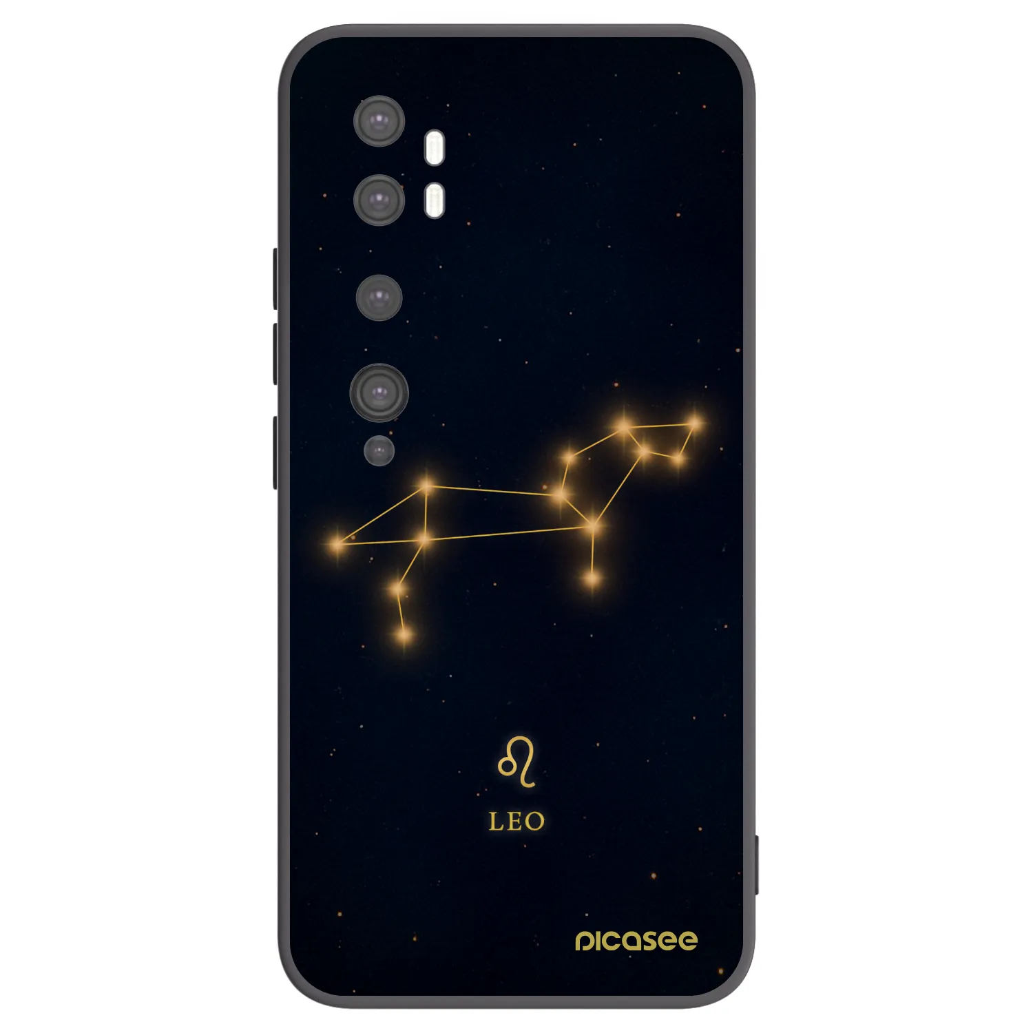 Picasee Xiaomi Mi Note 10 (Pro) Hülle - Schwarzes Silikon - LEO