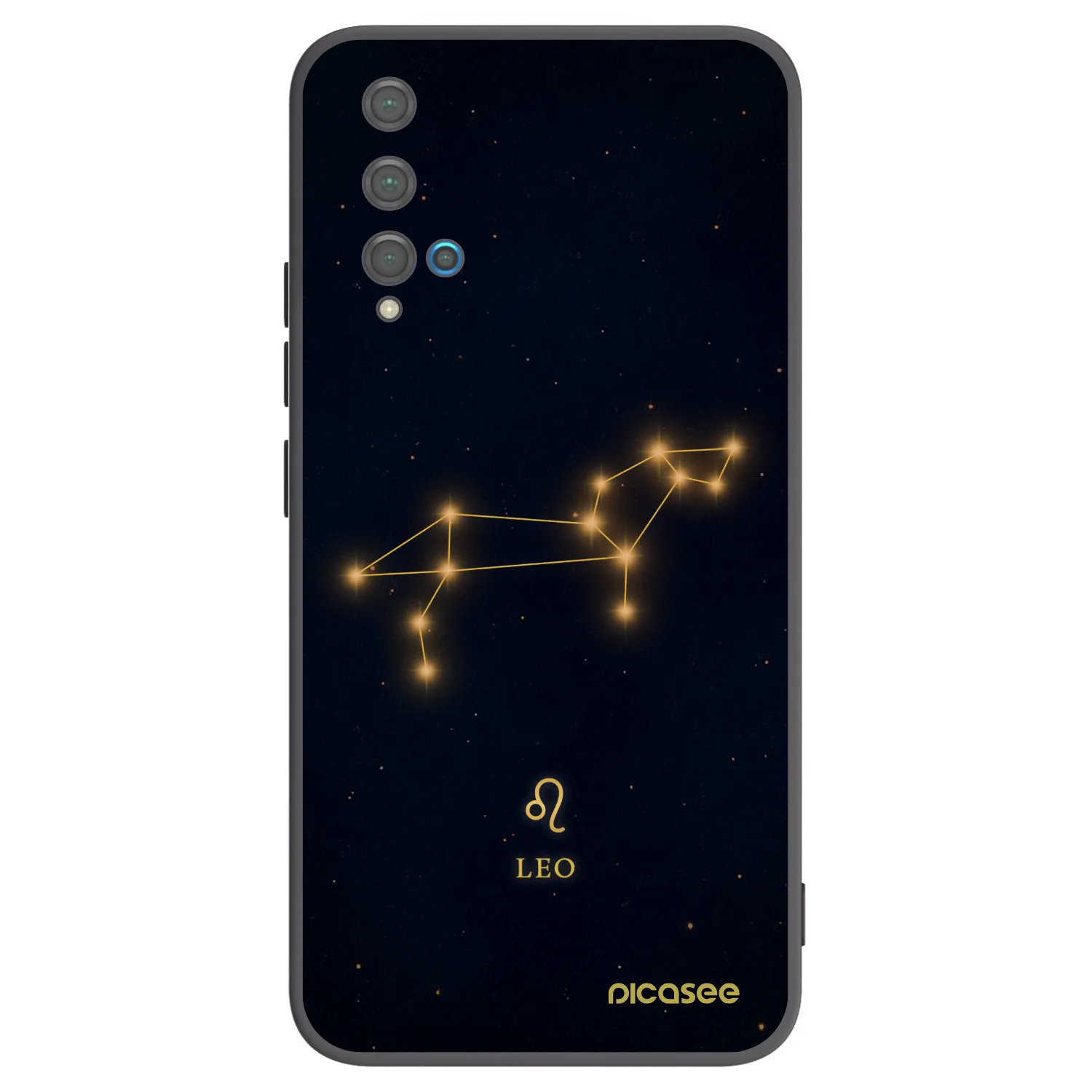 Picasee Huawei Nova 5T Hülle - Schwarzes Silikon - LEO
