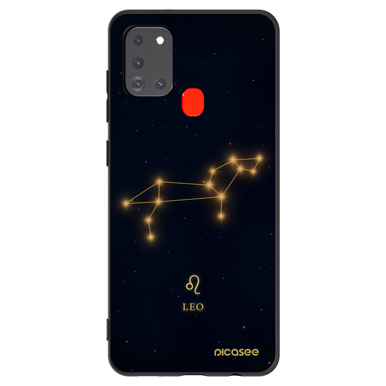 Picasee Samsung Galaxy A21s Hülle - Schwarzes Silikon - LEO