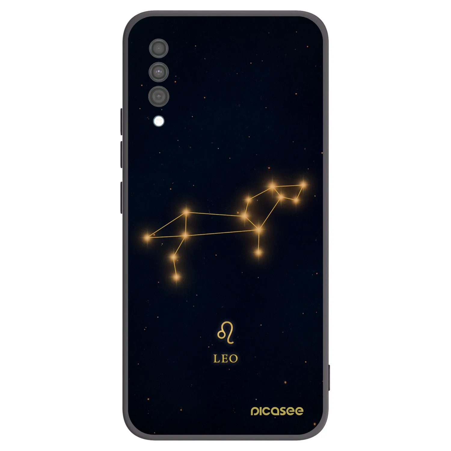 Picasee Samsung Galaxy A30s A307F Hülle - Schwarzes Silikon - LEO