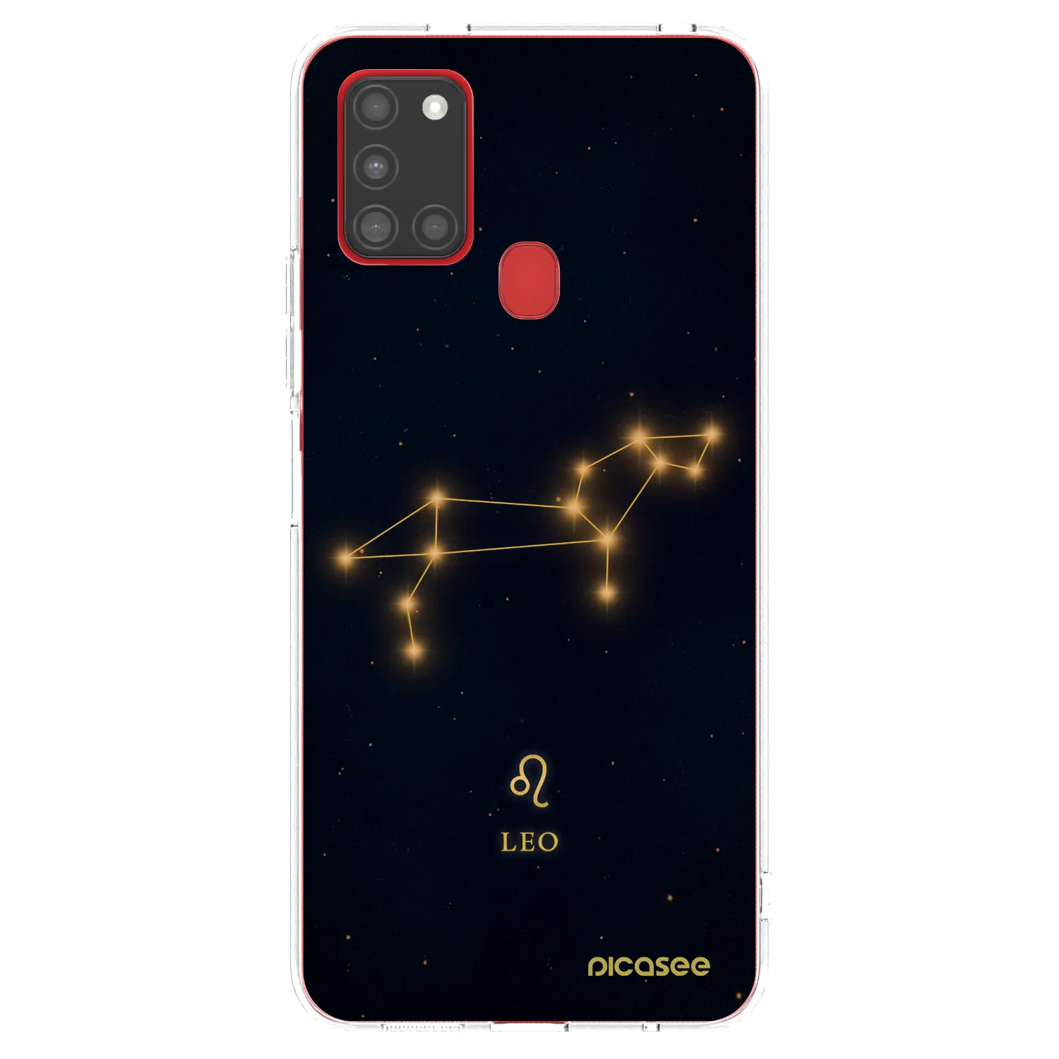 Picasee Samsung Galaxy A21s Hülle - Transparentes Silikon - LEO