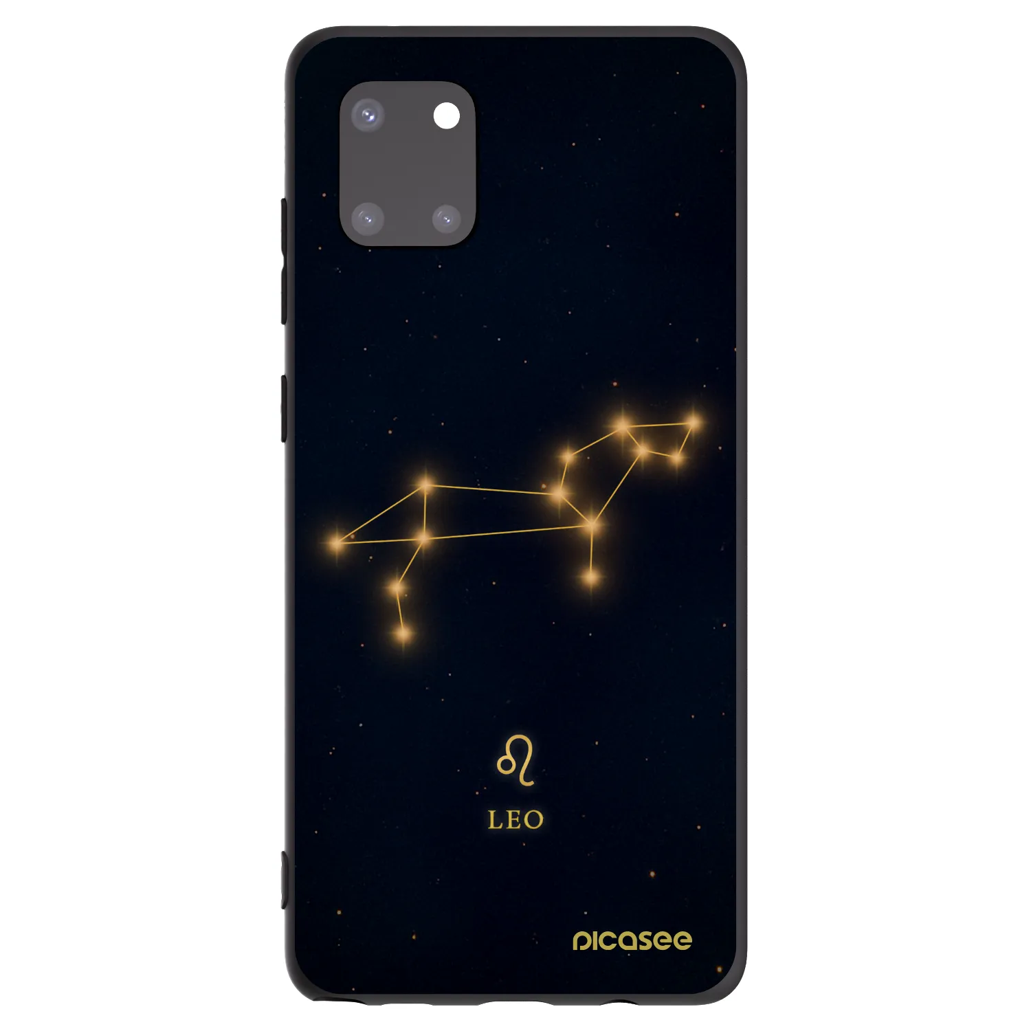 Picasee Samsung Galaxy Note 10 Lite N770F Hülle - Schwarzes Silikon - LEO
