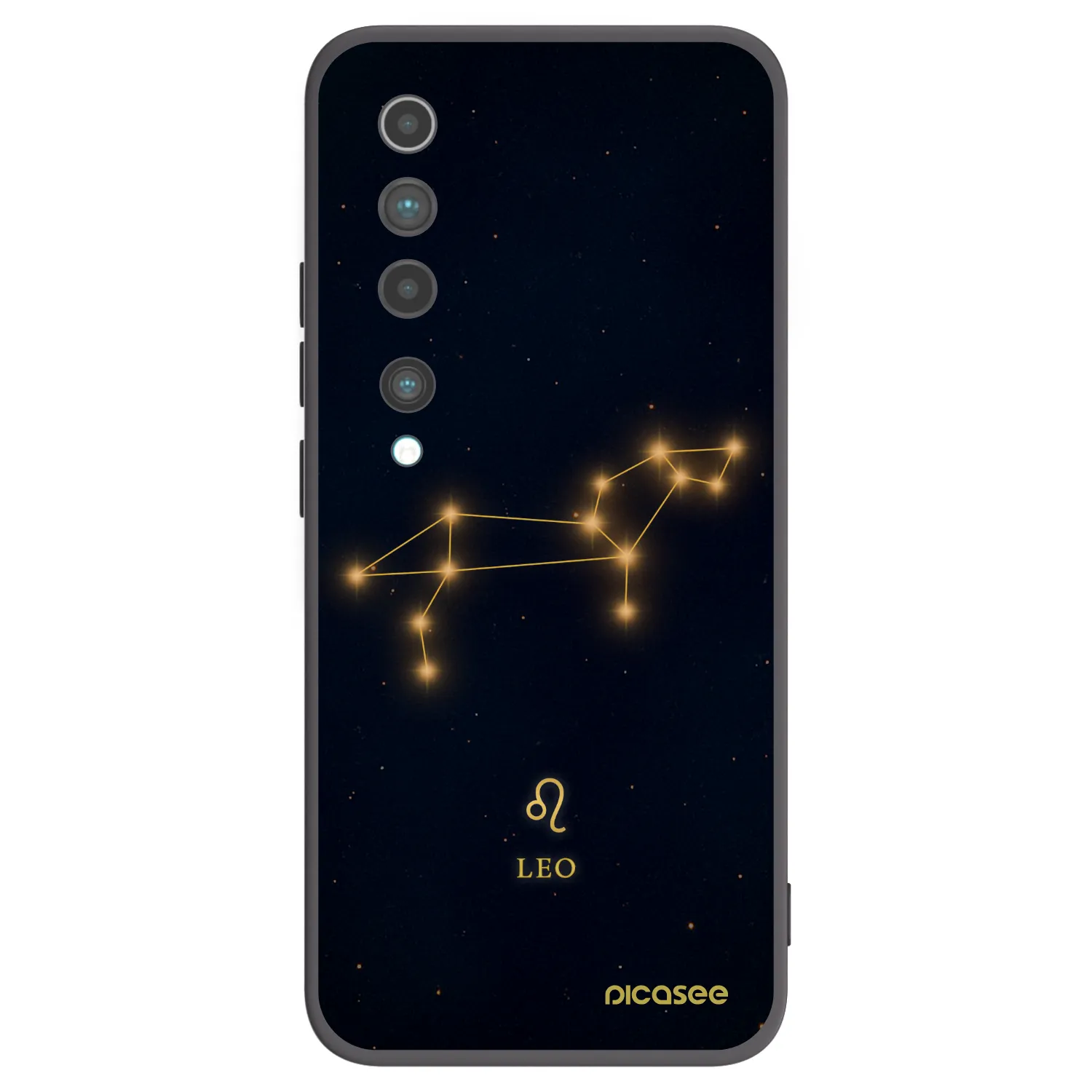 Picasee Xiaomi Mi 10 Hülle - Schwarzes Silikon - LEO
