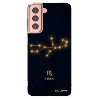 Picasee Samsung Galaxy S21 5G G991B Hülle - Transparentes Silikon - VIRGO