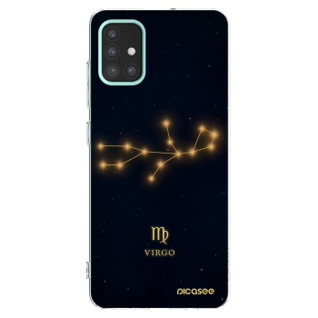 Picasee Samsung Galaxy M31s Hülle - Transparentes Silikon - VIRGO