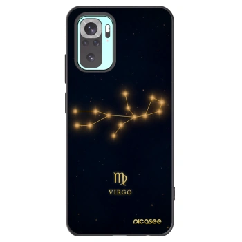 Picasee Xiaomi Redmi Note 10 Pro Hülle - Schwarzes Silikon - VIRGO