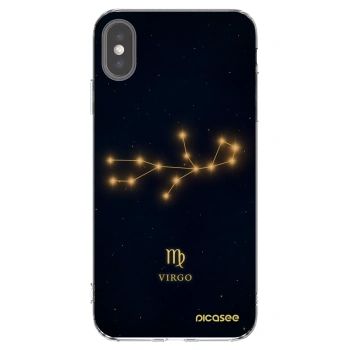 Picasee Apple iPhone XS Max Hülle - Transparentes Silikon - VIRGO
