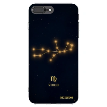 Picasee Apple iPhone 7 Plus Hülle - Transparentes Silikon - VIRGO